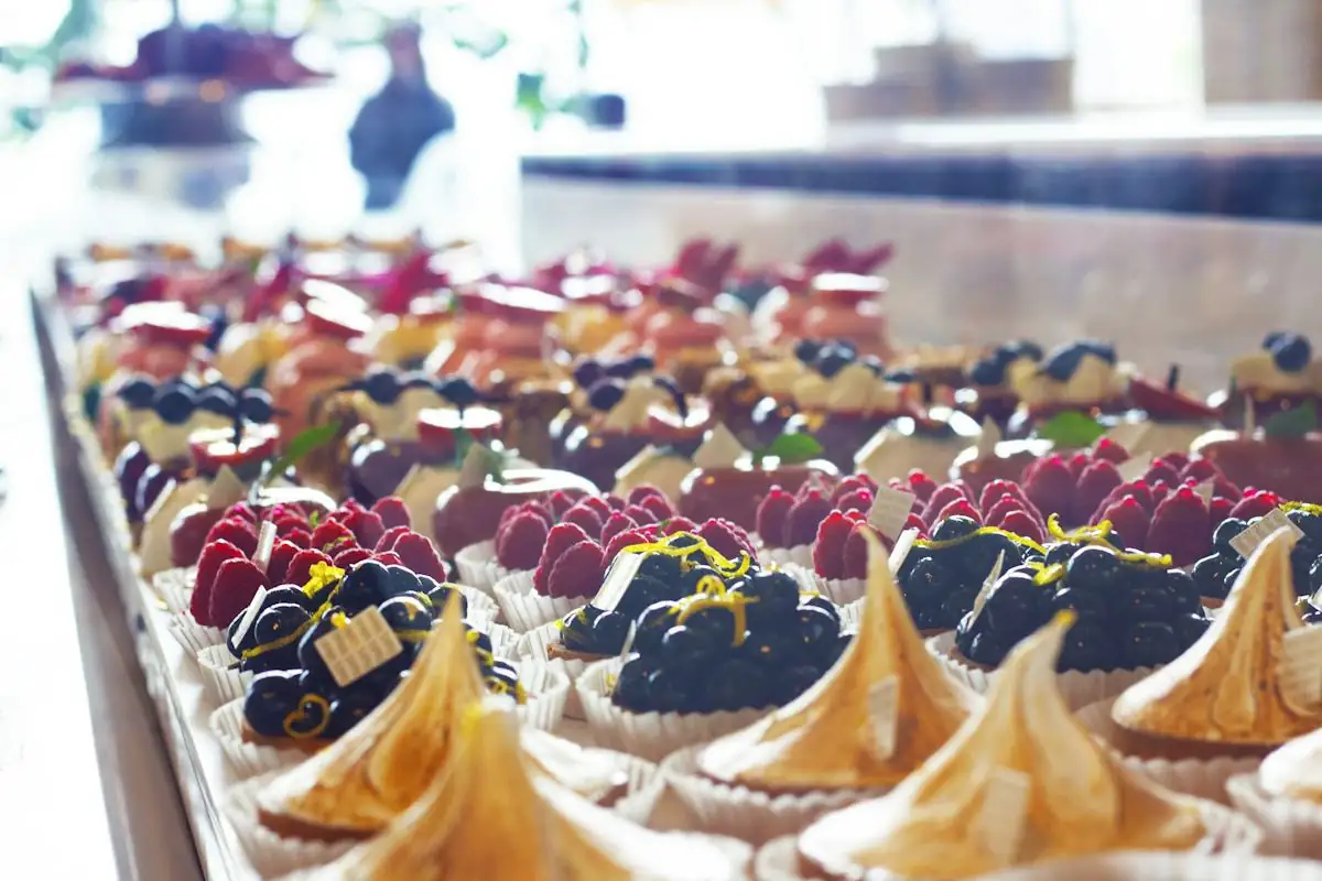 Dessert selection from artisan bonbons