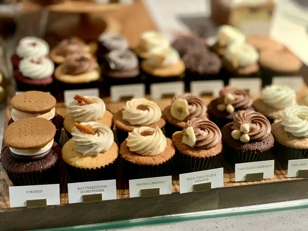 Dessert selection from by the numbers
