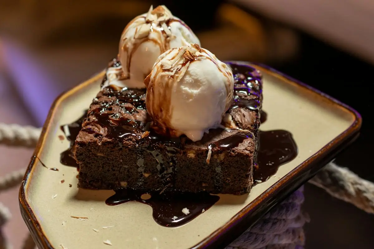 Dessert selection from gourmet pastries