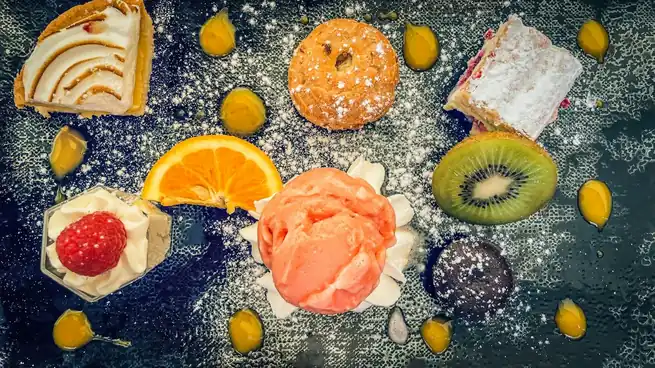 Dessert selection from by the numbers