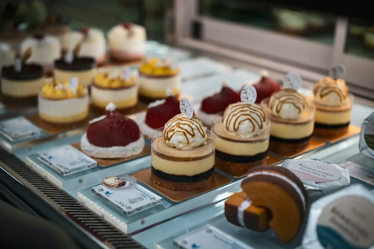 Dessert selection from bites of wisdom